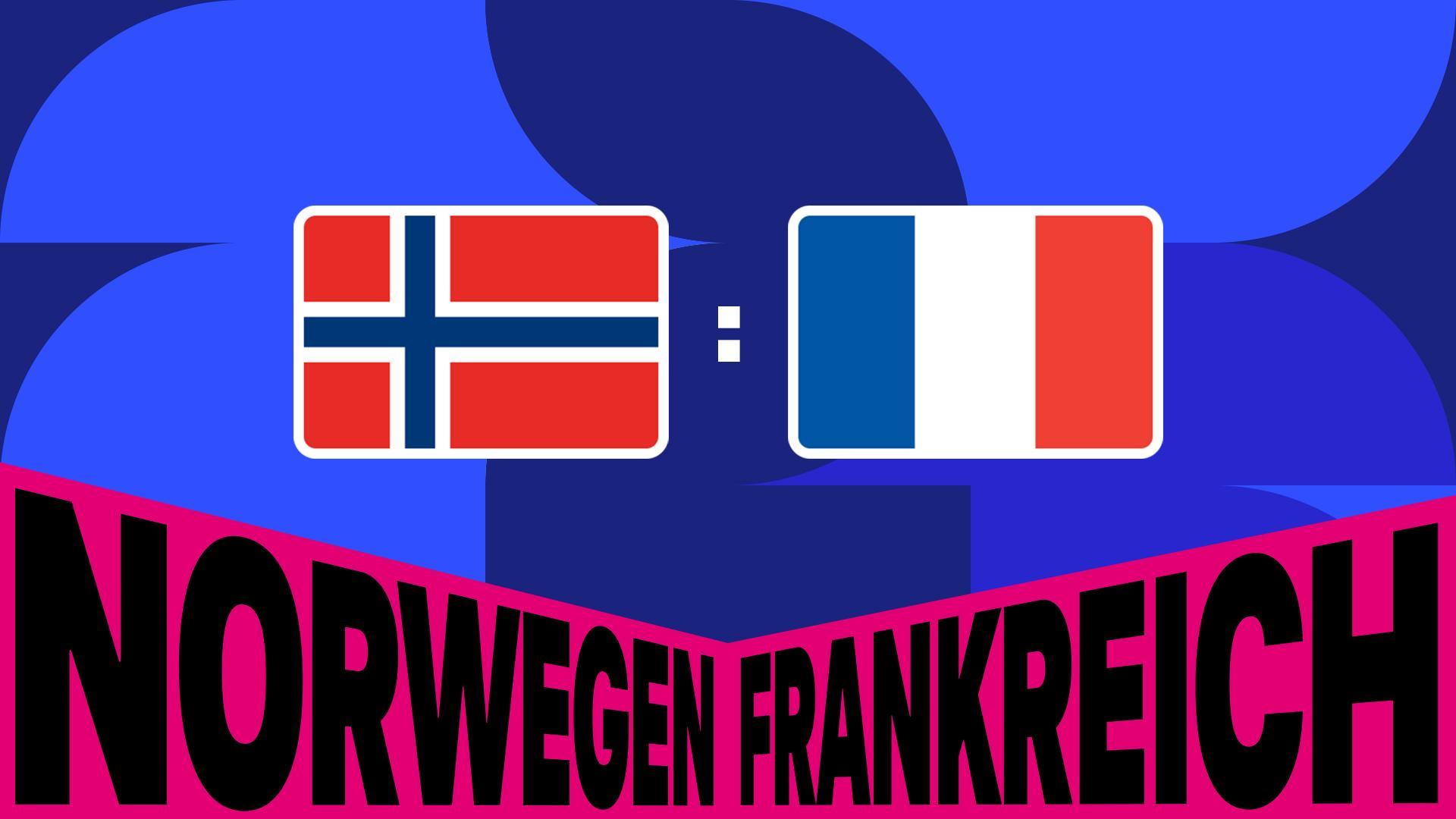 Werbegrafik mit den Flaggen der spielenden Nationen